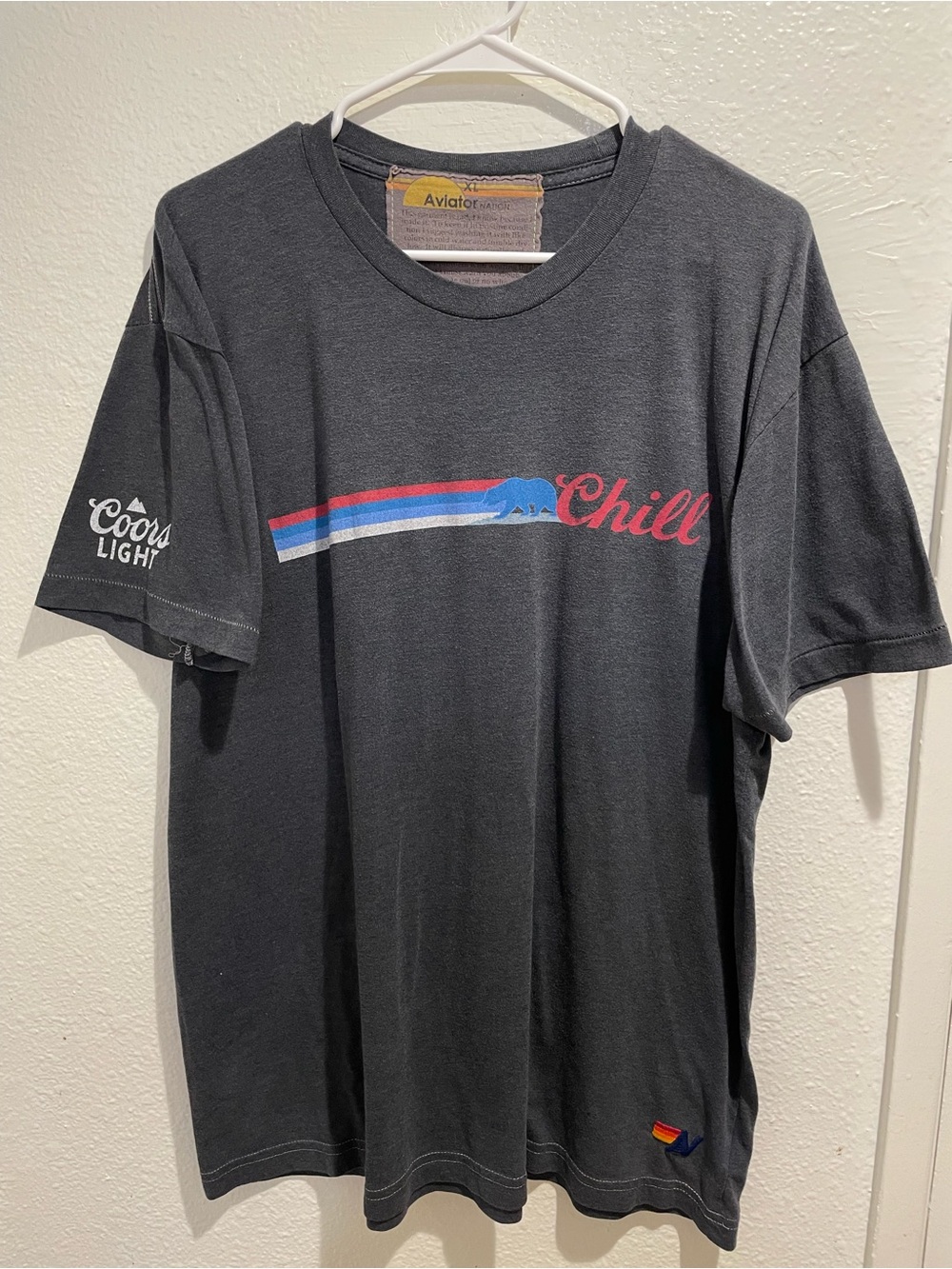 Aviator Nation x Coors Light Collab Tee Mens XL - RARE 🍺